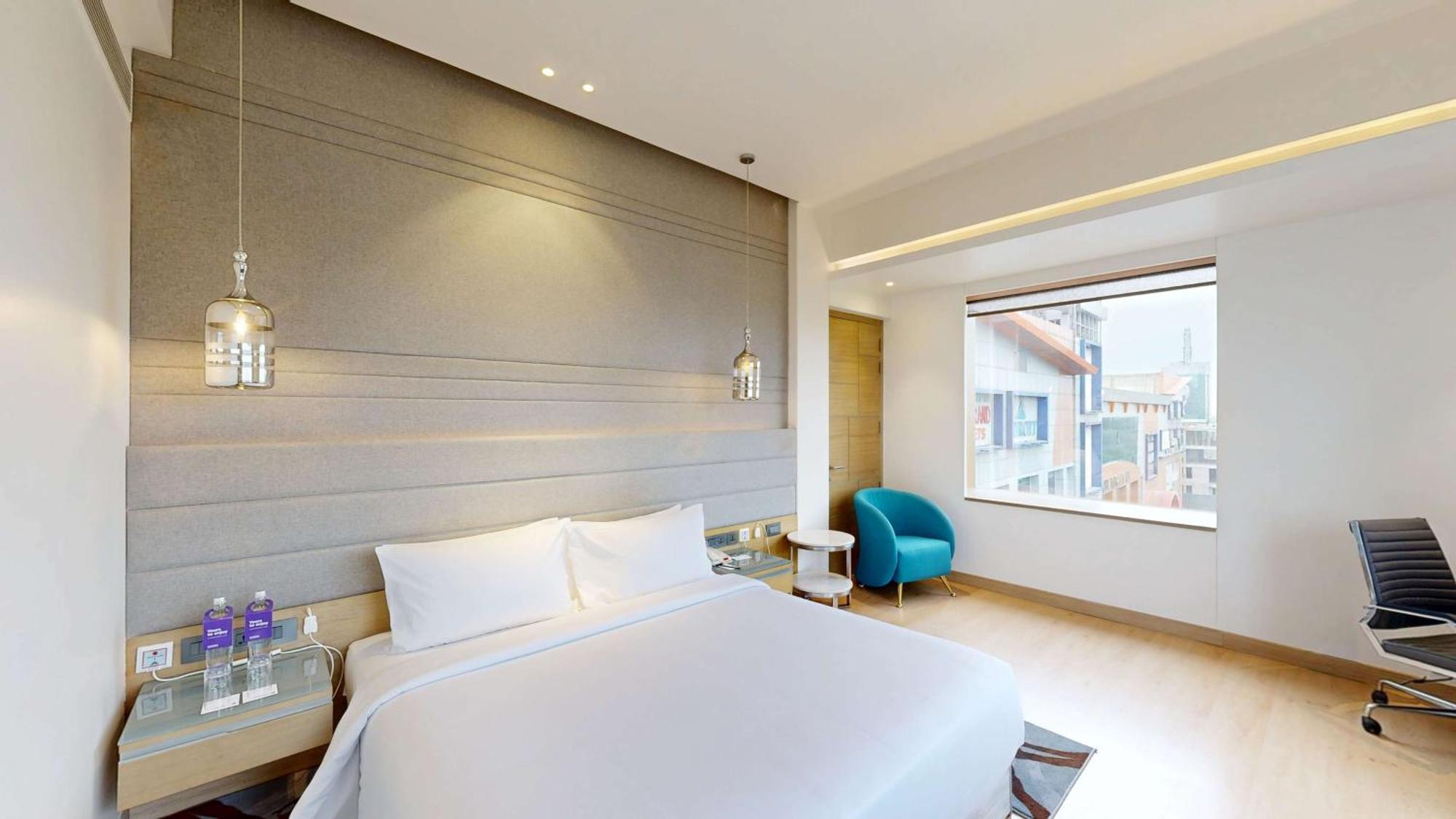 מלון גאזיאבאד Radisson Blu Towers Kaushambi Delhi Ncr מראה חיצוני תמונה A room at the hotel
